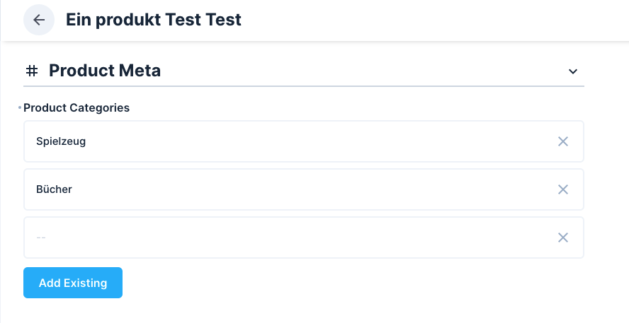 Many to many interface shows emtpy template after selection · Issue ...