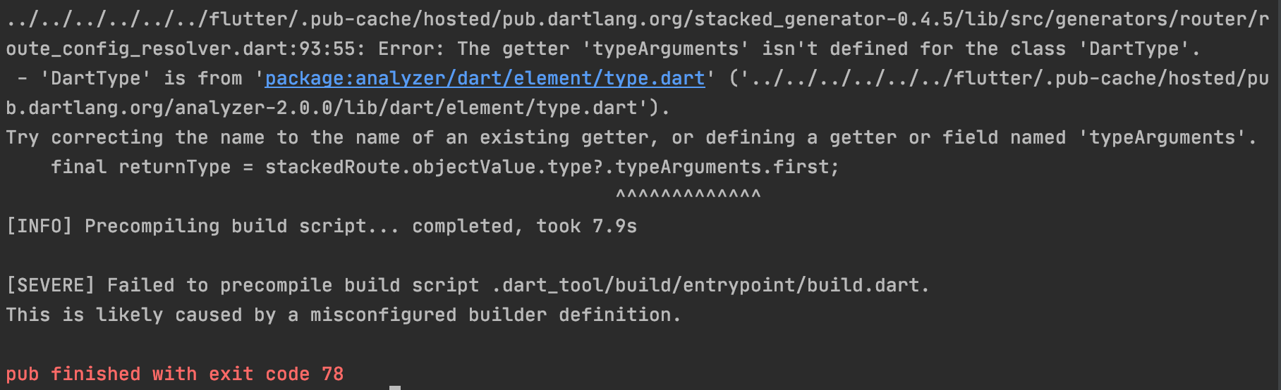 upgrade build_runner and analyzer to newest version · Issue 460