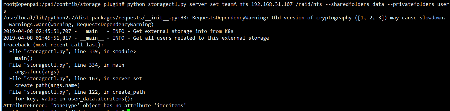 Add nfs plugin with dev-box error · Issue #2509 · microsoft/pai · GitHub