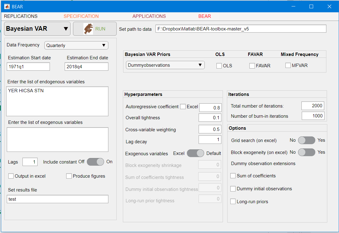 Forecasting with a BVAR and 1 lag throws an error in arbicloop · Issue ...