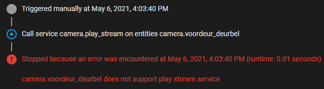 Camera stream error - Configuration - Home Assistant Community