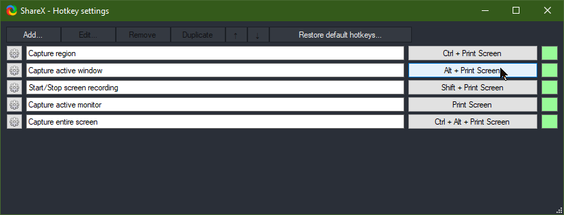Hot Key Dialog Hotkey settings dialog: Add OK / Cancel buttons · Issue #5421 · ShareX ...