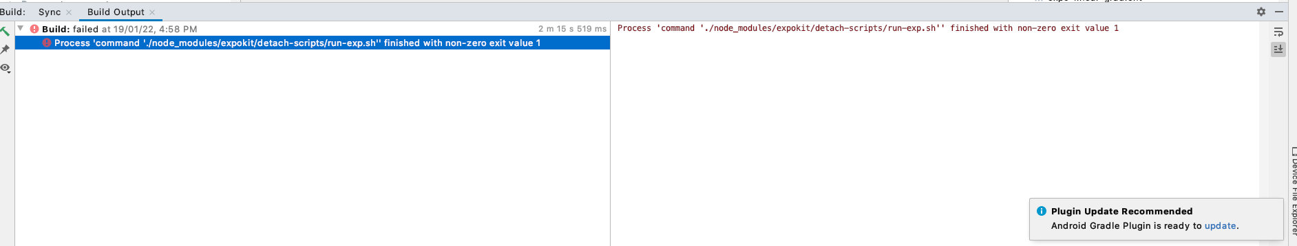 Unable to create Mobile Android/IOS build after expo publish · Issue ...
