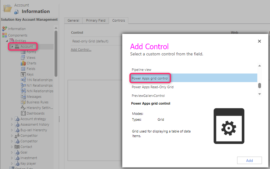 Select Power Apps grid control on individual views · Issue #4703 ...