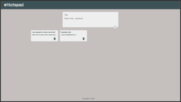 react-notes-app - Codesandbox