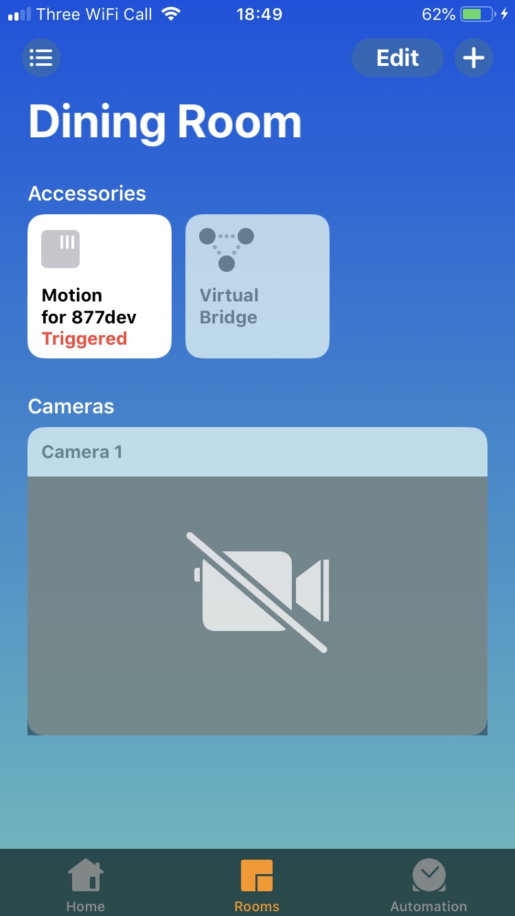 Homekit camera no connection