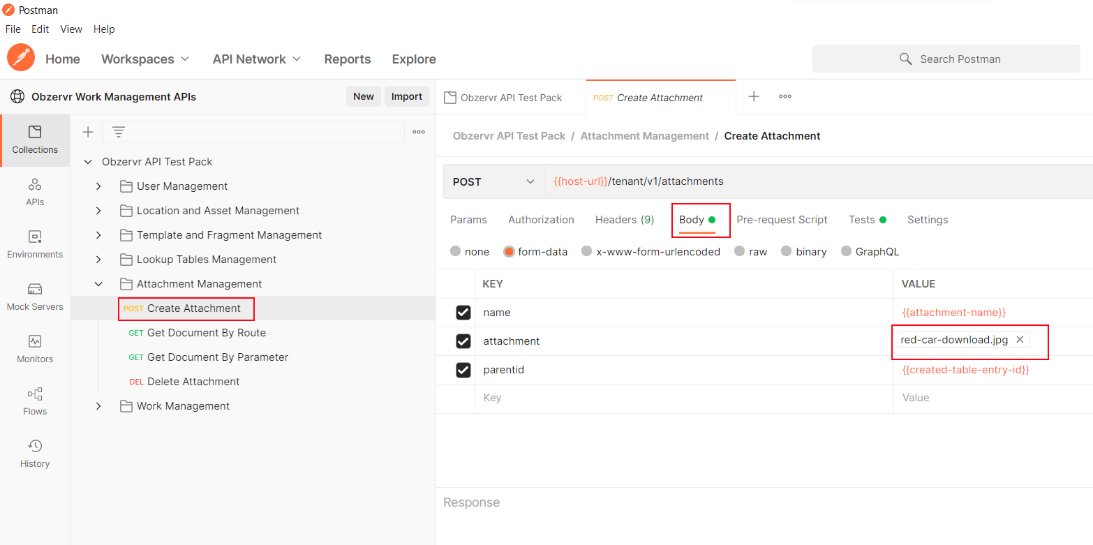 Obzervr API Test Pack | Documentation | Postman API Network