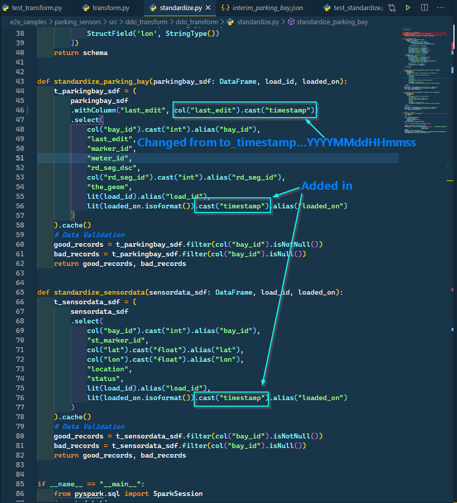  standardize py Does Not Have Column loaded on Converted To 