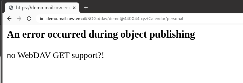 Error with WebDav: "no WebDAV GET support" · Issue #4091 · mailcow ...