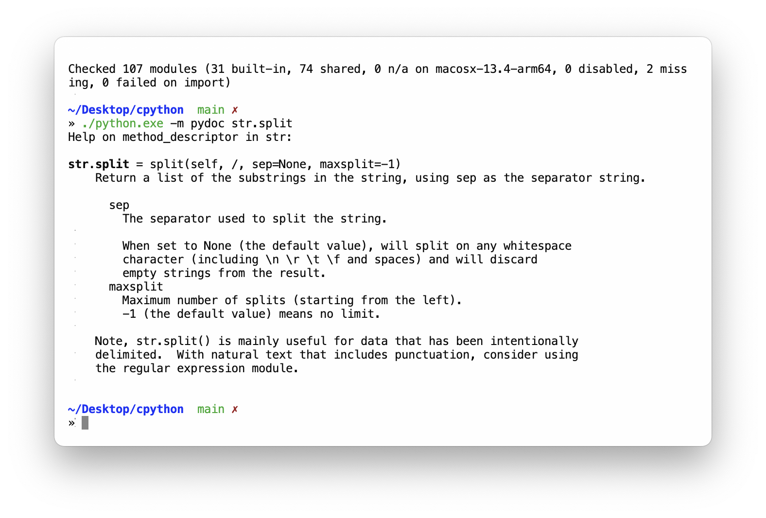 Duplicate Backslashes In Str split Docstring Issue 108915 Python 