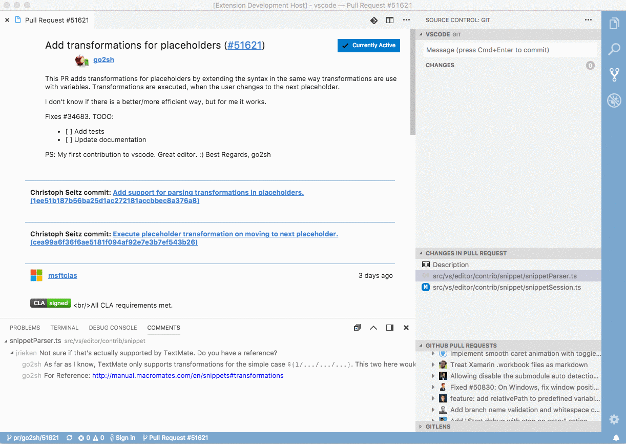 PRs inside VS Code · Issue #1 · open-mic/vancouver · GitHub