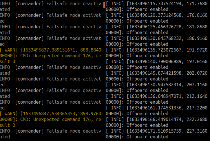 princip ortodoks Borgerskab FAILSAFE mode activating constantly after the vehicle enters the OFFBOARD  mode - PX4 Autopilot - Discussion Forum for PX4, Pixhawk, QGroundControl,  MAVSDK, MAVLink