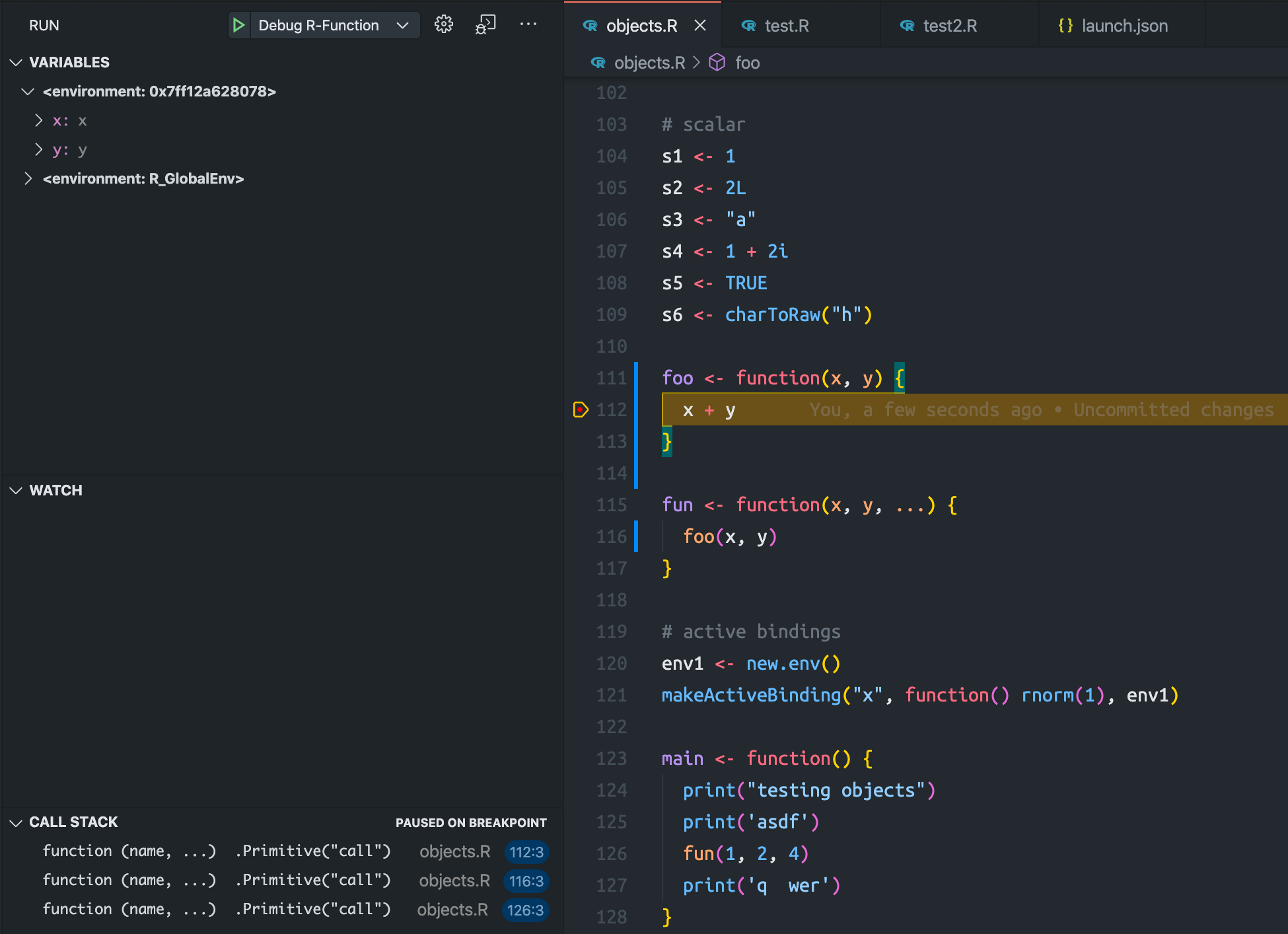 Call stack not showing function calls correctly · Issue #64 ...