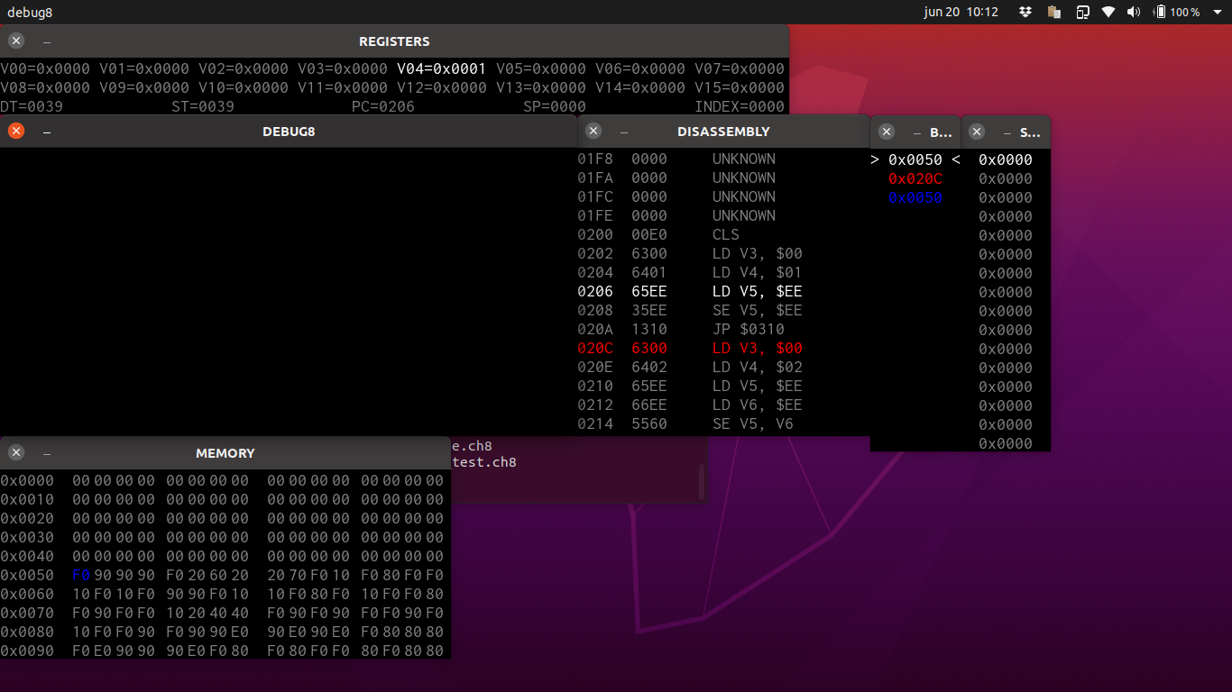 GitHub - jmgk77/DEBUG8: CHIP-8 debugger