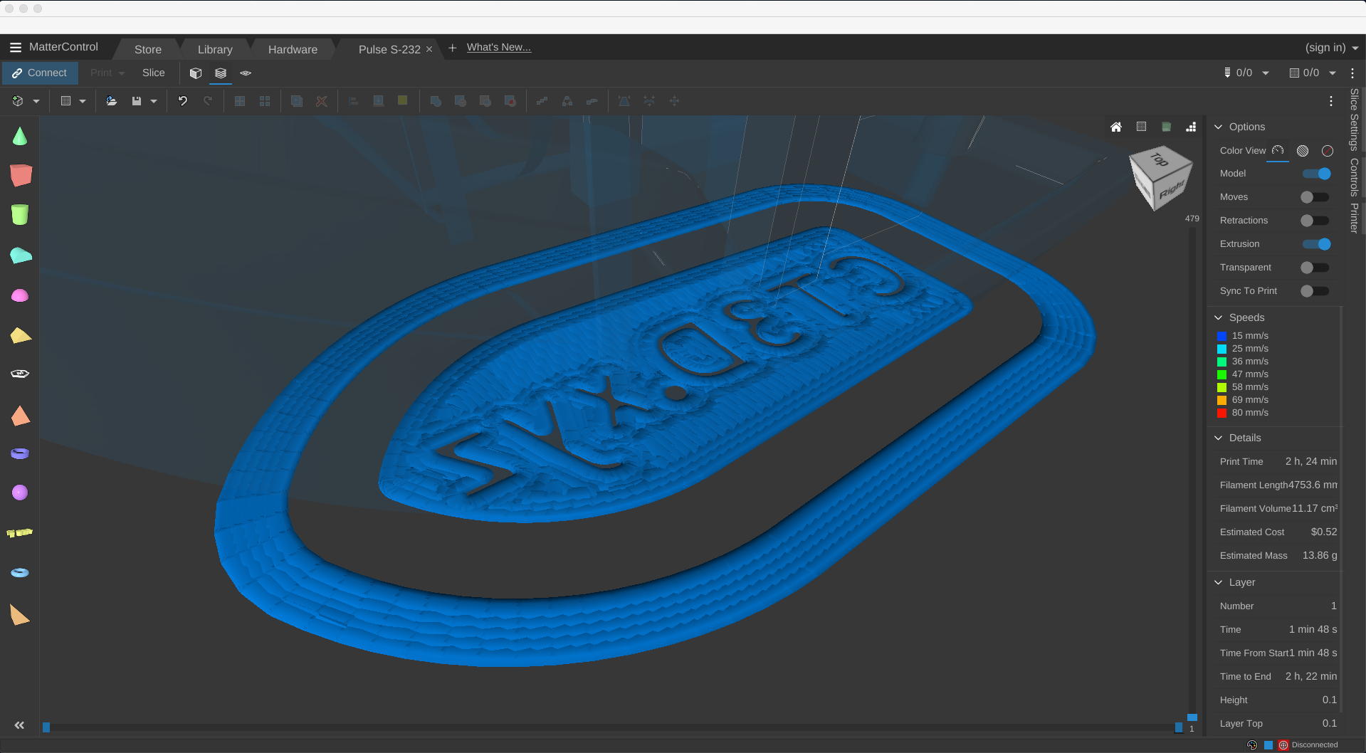 Mattercontrol uses incorrect layer width when using different 1st layer ...