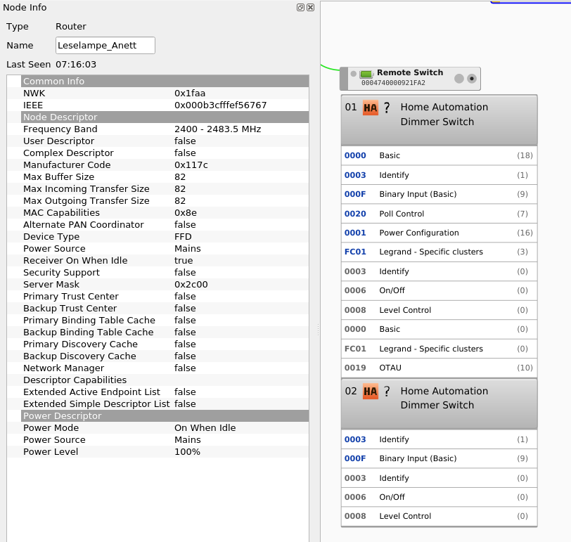 Legrand wireless double switch · Issue 4695 · dresdenelektronik