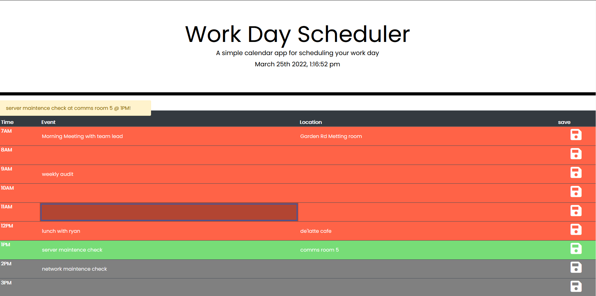 GitHub - jamesthomasbester/DailyTaskScheduler: A simple calendar ...