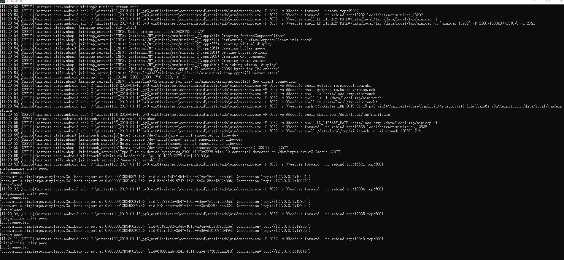 安卓包使用airtest连接后无法抓取UI · Issue #285 · AirtestProject/Airtest · GitHub