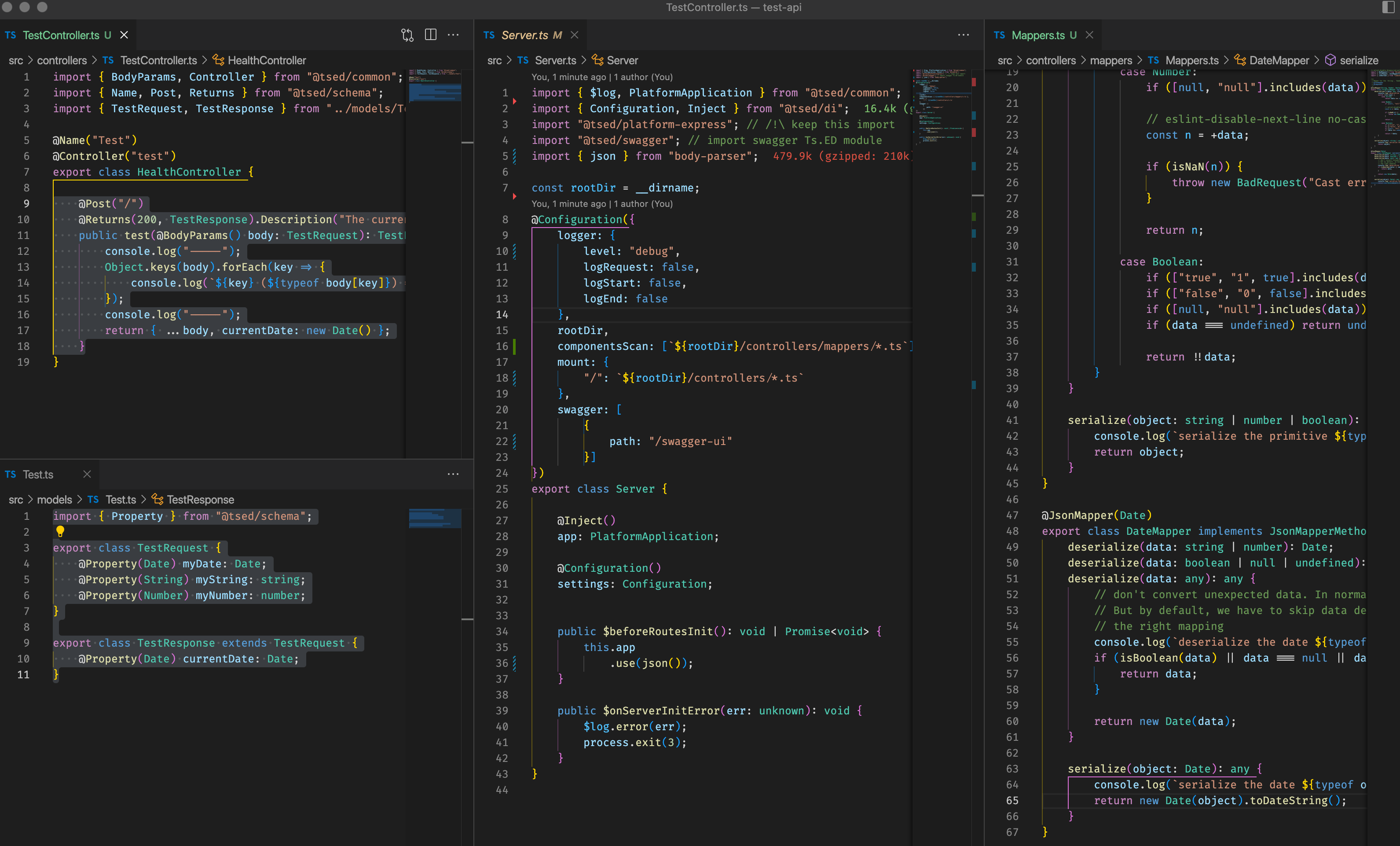 [Possible BUG] Serialization of dates · Issue #1848 · tsedio/tsed · GitHub