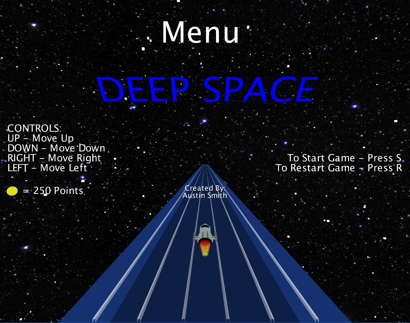 GitHub asmith747/ProcessingGame3DDeepSpace A 3D game developed
