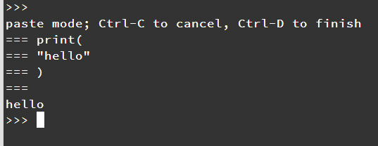 pasting multi-line code into serial console results in wrong ...