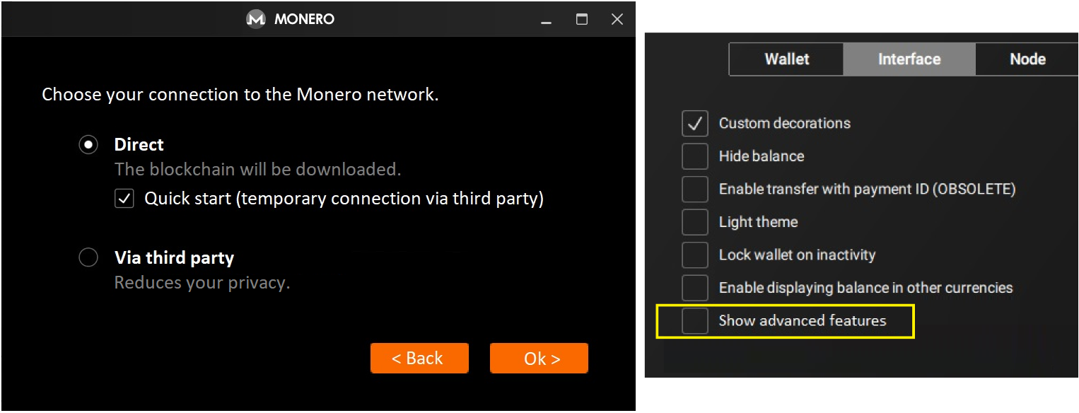 Mode selection window is a trap and complicated. · Issue #2321 · monero -project/monero-gui