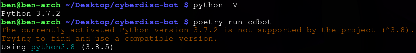 README provides incorrect version of python for installation · Issue ...