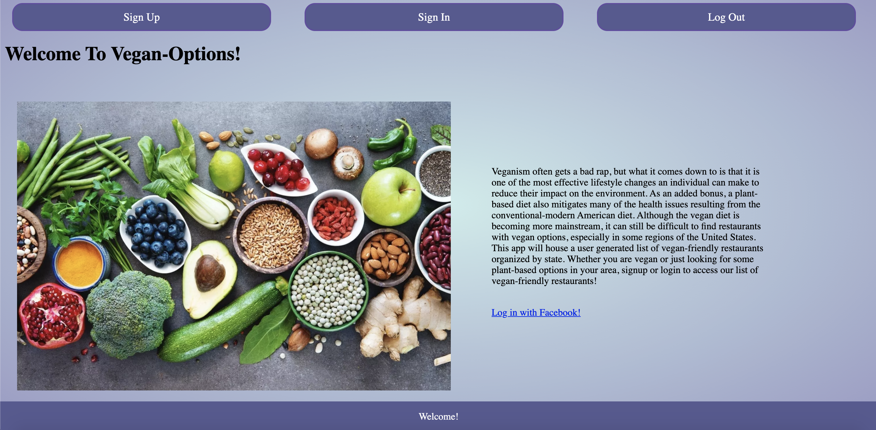GitHub - denalibalser/vegan-options: A CRUD, MVC structured Ruby on ...