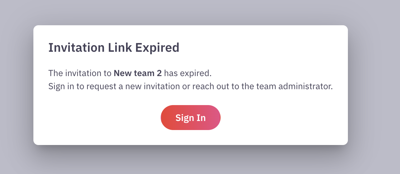 feat add "go to dashboard" or "sign in" button to "invitation link
