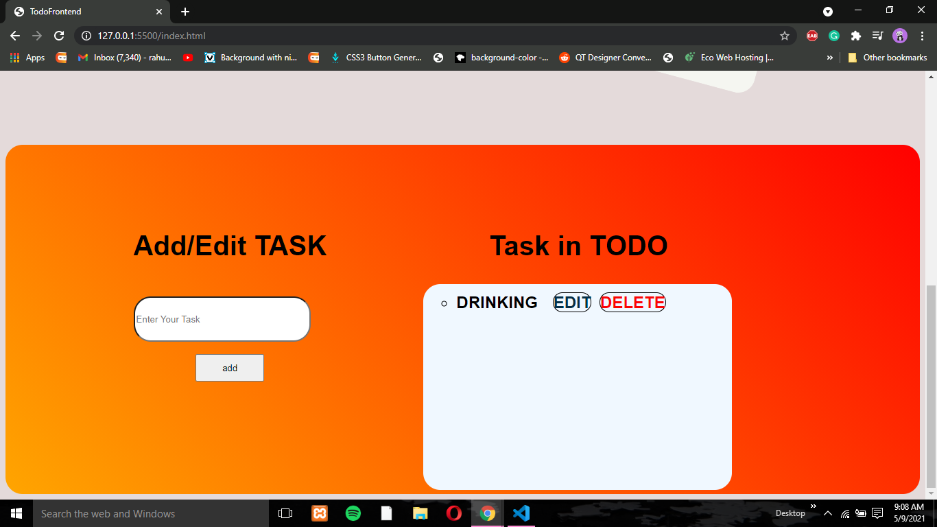 GitHub - rahulmishra117/Todo-List: A frontend Project which inlcude ...