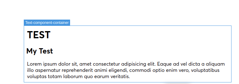 Change color the outline and hide text value of a component when hover ...