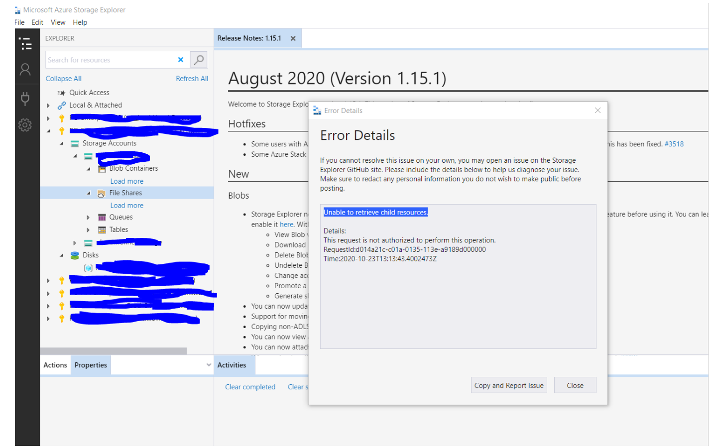 Unable to retrieve child resources. · Issue 3711 · microsoft
