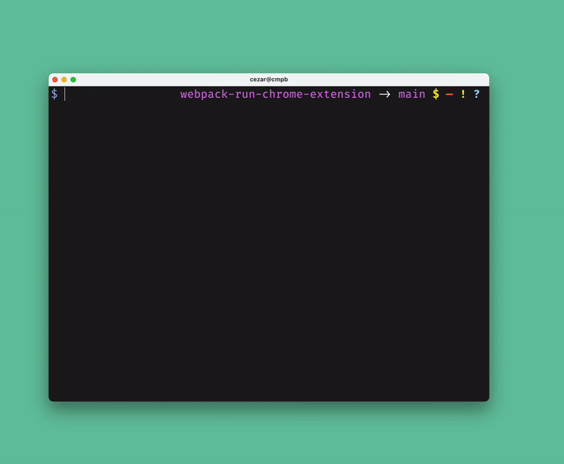 npm start