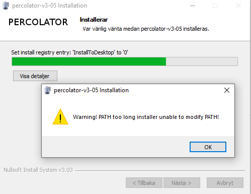 Warning about adding percolator to path (Windows) · Issue #300 ...