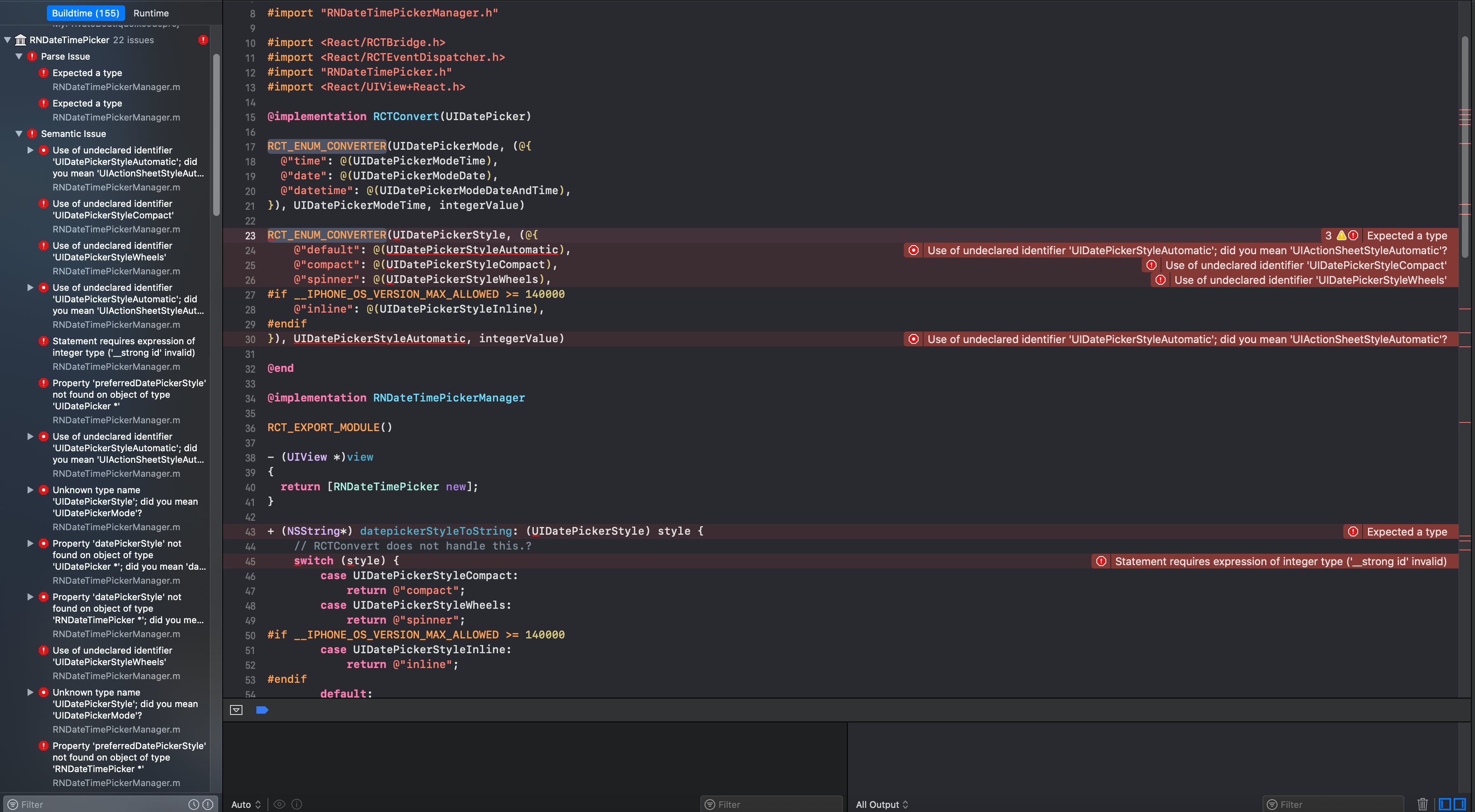 Can not run react-native app in Xcode emulator · Issue #30048 ...