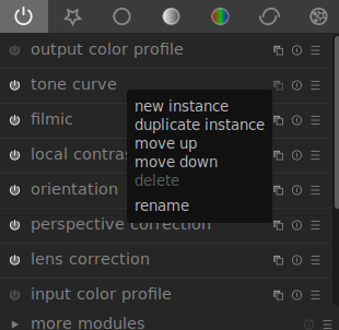 Darktable instance options all greyed out except rename · Issue #2726 ...