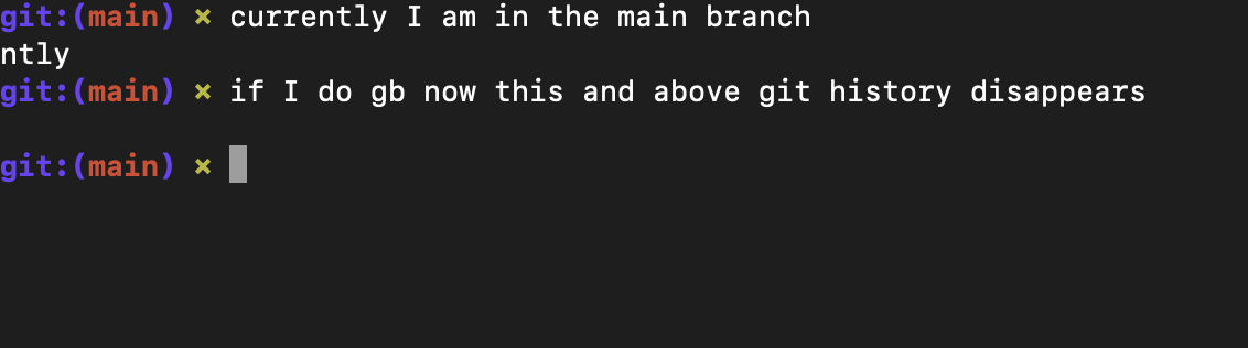 gb show branches in current terminal · Issue #11377 · ohmyzsh/ohmyzsh ...