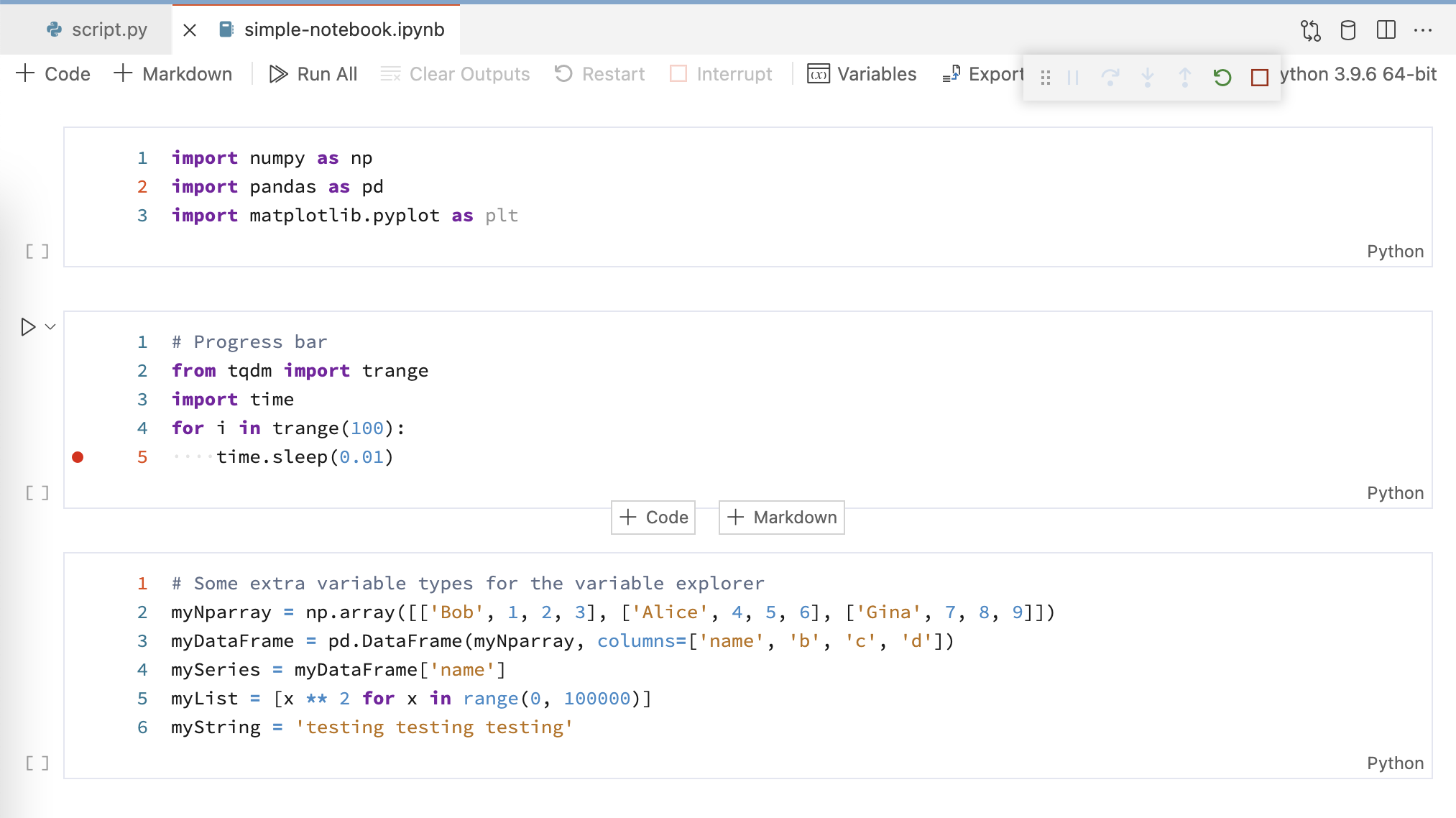 Double gutter when debugging in notebook with line numbers enabled ...
