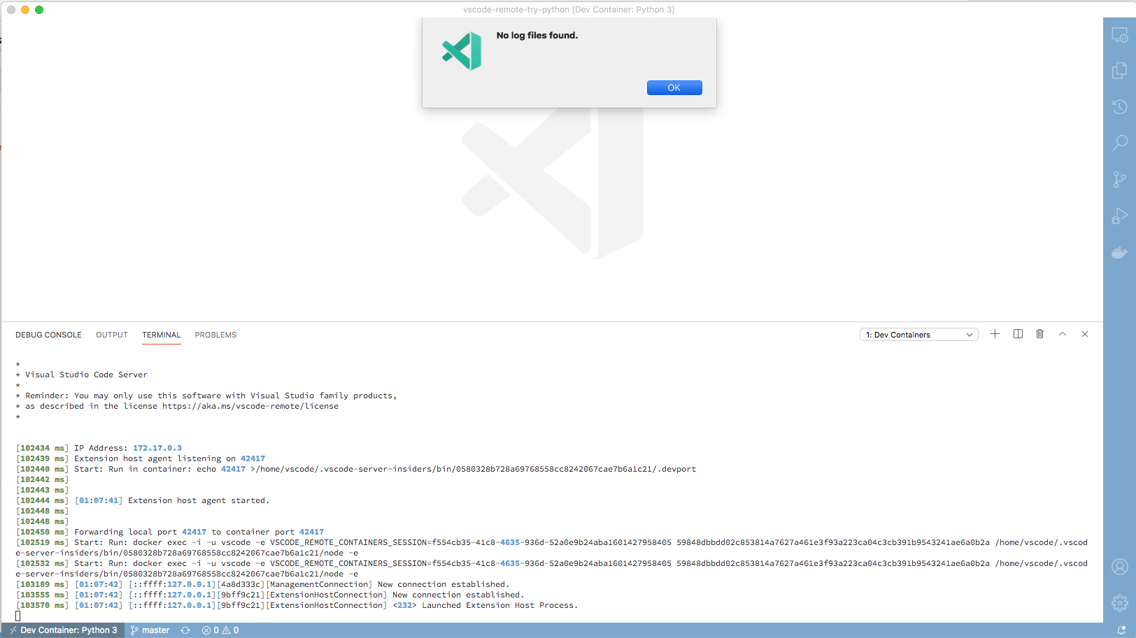 Show Last Log does not find a log · Issue #3775 · microsoft/vscode ...