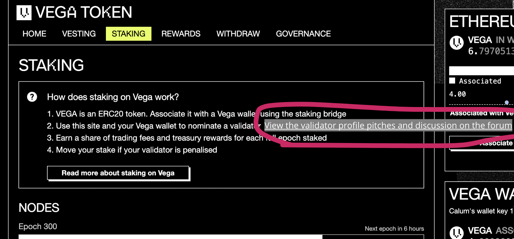 Link to validator profiles on the forum · Issue #1278 · vegaprotocol ...