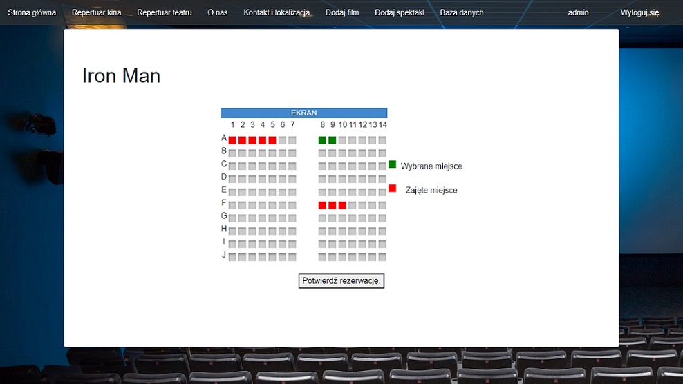 GitHub - MarkowskiRafal/Cinema-booking-system: A web application ...