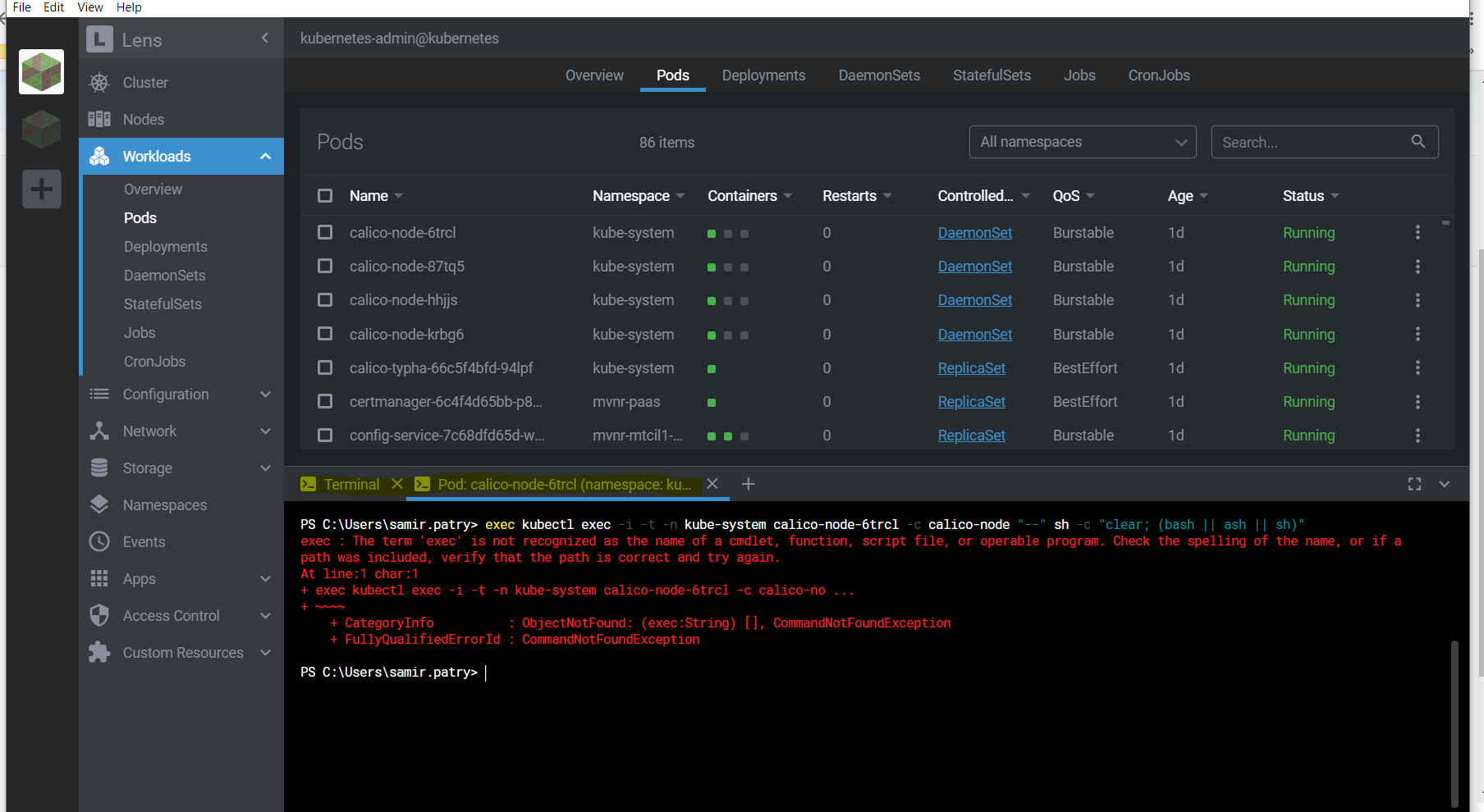 Lens got stuck in windows version for terminal use. · Issue #383 ...