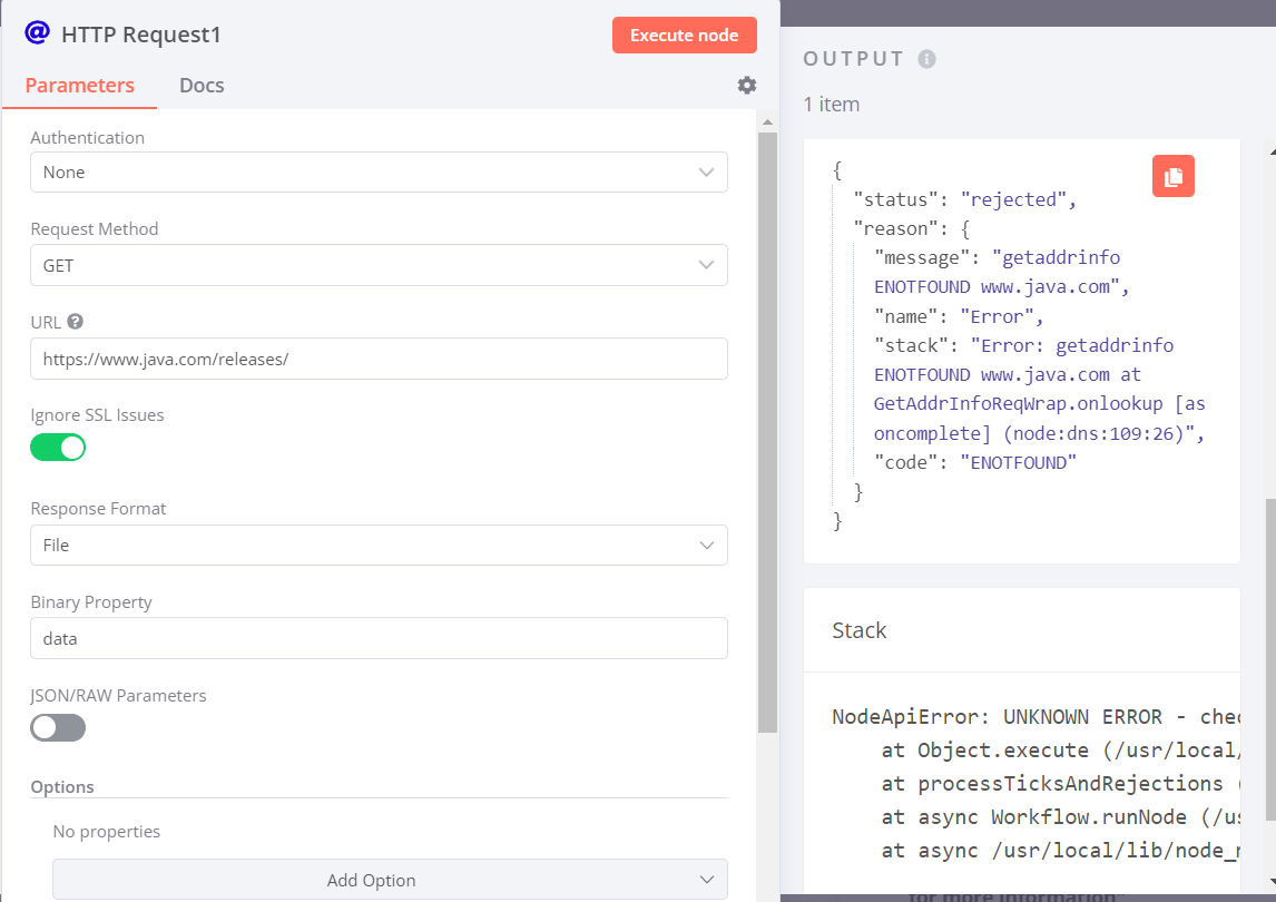 HTTP Request rejected · Issue #4240 · n8n-io/n8n · GitHub