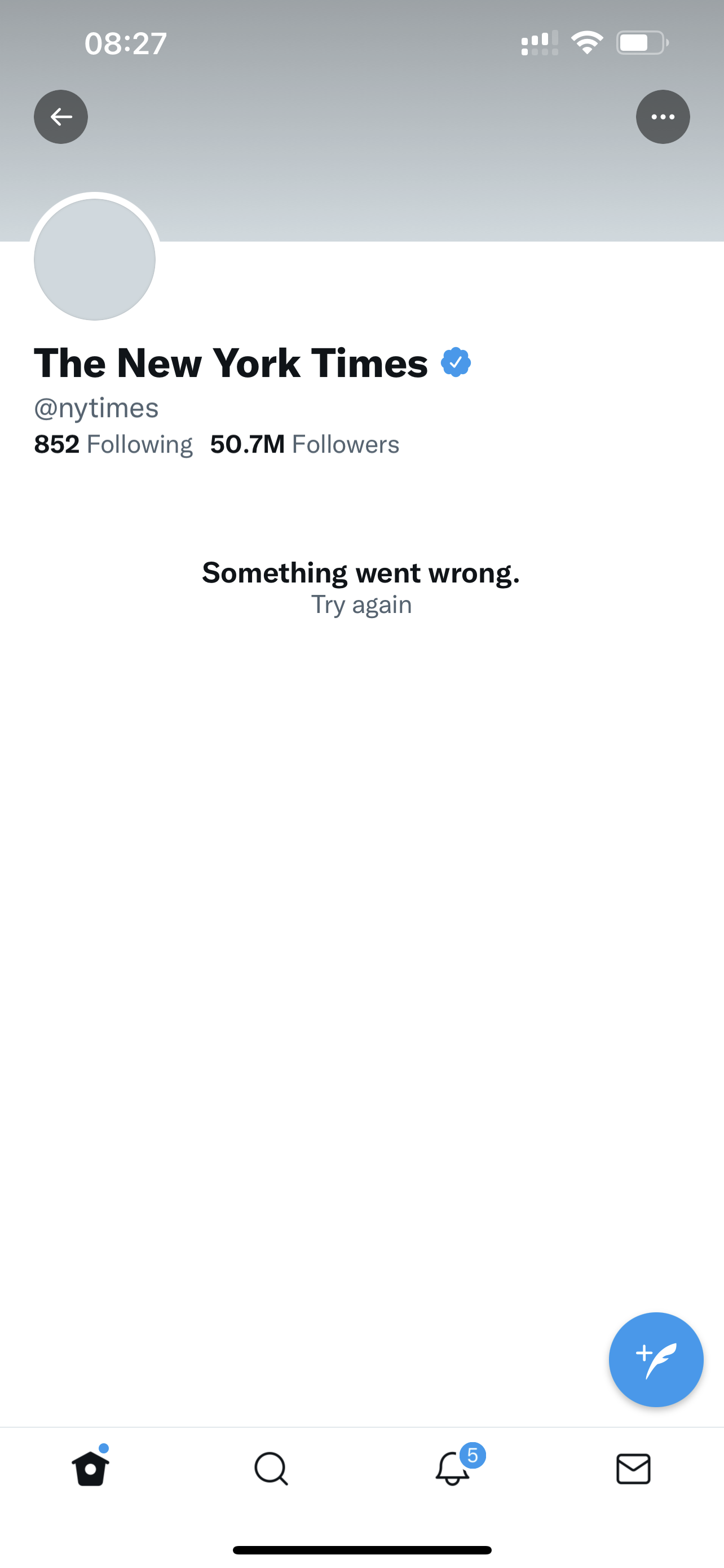 I can't see anyone‘s page