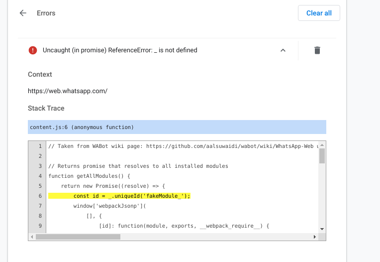 Getting error · Issue #1 · AndrewMohawk/WhatsAppDoc · GitHub