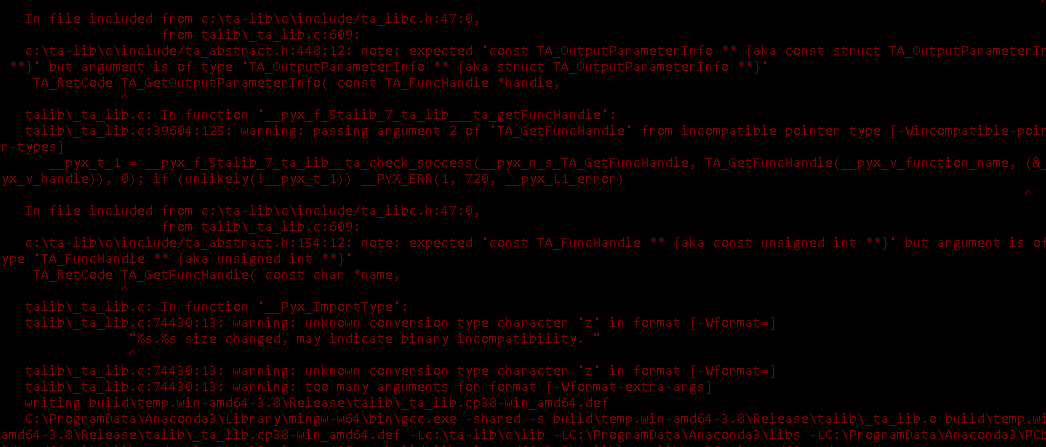 TA-LIB install fail · Issue #374 · TA-Lib/ta-lib-python · GitHub
