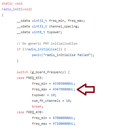 Freq Max Code