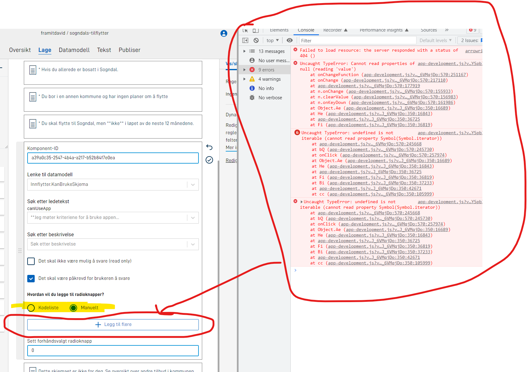 SkjermbildeAvFeilIStudio