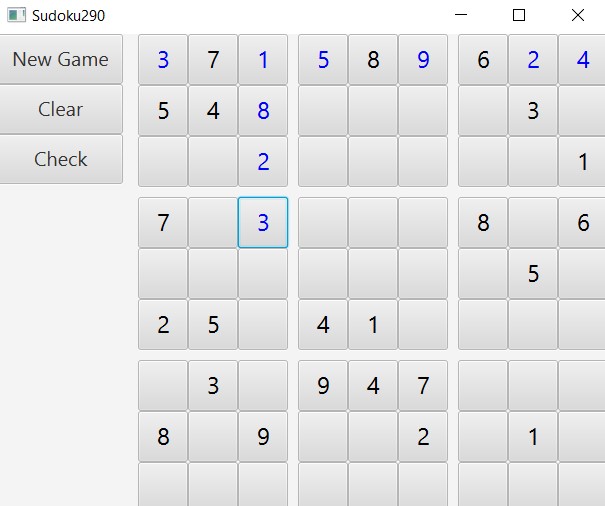 GitHub - DaryaShyroka/Sudoku290: Sudoku game created in Java for CSC290