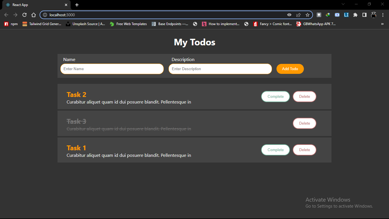 GitHub - PrinceNiyonshuti/todos-react: the todo app will be storing ...